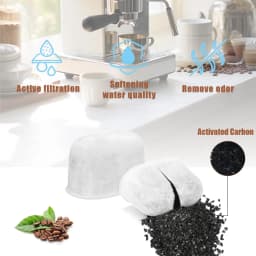 96-2Pcs Filter for Breville Filter replacement for Breville Espresso Machine BWF100 /990/980/870/878/880/860/840/810/600/500/450