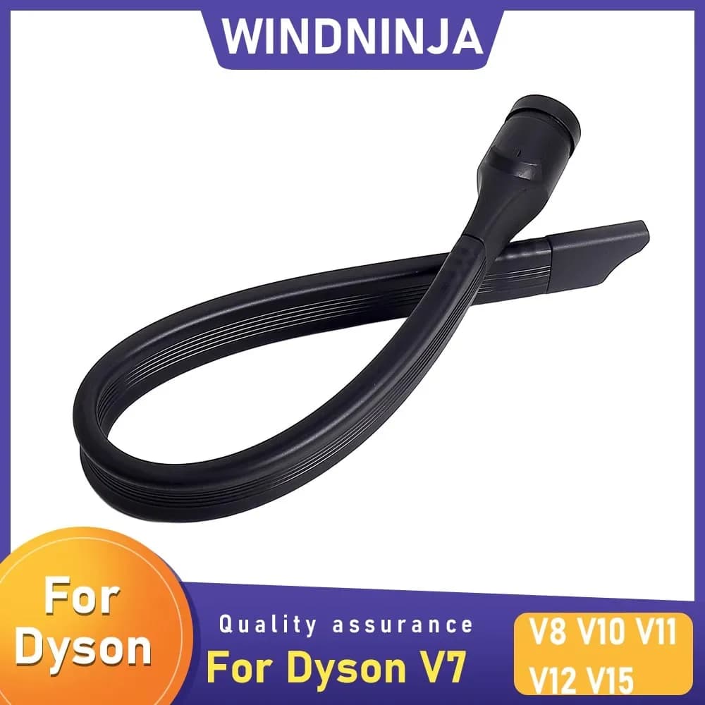 Flat Suction Nozzle Head For Dyson V7 V8 V10 V11 V12 V15 Robot Vacuum Cleaner Replacement Parts Soft Flexible Crevice Tool