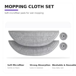 For Roborock S8 Maxv Ultra Vacuum Cleaner Accessories Mian Brush Side Brush Mop Pads Cloth Dust Bag Hepa Filter Spare Parts