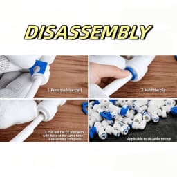 1/4 inch Tube to 1/4 inch Tube Push Fit Elbow Quick Connect for RO Water System Set Of 10
