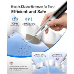 Intelligent Ultrasonic Dental Scaler Tooth Plaque Remover ,5 Modes Rechargeable Teeth Cleaning Tool,Stone Calculus Plaque Remove