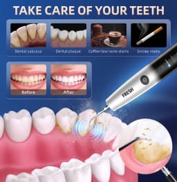 Intelligent Ultrasonic Dental Scaler Tooth Plaque Remover ,5 Modes Rechargeable Teeth Cleaning Tool,Stone Calculus Plaque Remove