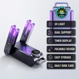 Smart Shoe Dryer Quickly Dries And Deodorizes Shoes, Disinfects Them. Adjustable Timer. Home Warm Shoe Dryer And Heater