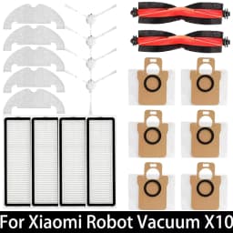 For Xiaomi Robot Vacuum X10 Robot Vacuum Cleaner Parts Replacement Main Side Brush Hepa Filter Mop Cloth Dust Bag Accessories