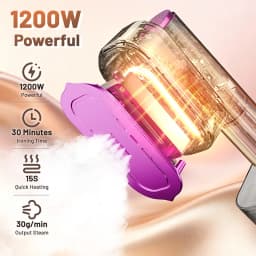 2026 Portable Steam Iron Professional Handheld Garment Steamer 1200W Household Fast Heating Garment Fabric Clothes Iron EU/US/UK