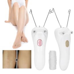 Electric Threading Epilator Physical Depilation Cotton Hair Remover for Hairs on The Upper Lip Chin Cheeks Sideburns for Face