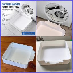 Washing Machine Drain Tray Water Catch Box Leak Proof Pan for Drum Washer Floor Protection, Anti-Splash Drip Tray