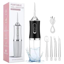 Portable Dental Water Flosser Oral Irrigator USB Rechargeable Water Floss Jet Tooth Pick 4 Tips 220ml Mouth washing machine