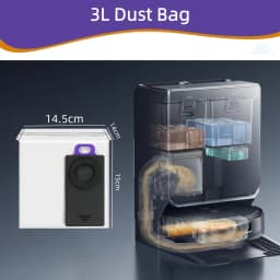 Vacuum Replacement Dust Bags for NARWAL Flow 2 Robot Vacuum and Mop, Vacuum Clean Dust Bag Collecting Bags Accessory Parts