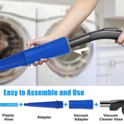 【Happy】1Set Dryer Vent Cleaning Kit Vacuum Accessory Flexible Dryer Lint Remover Flexible Dryer Lint Brush For Washing And Dryer