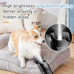 Kemei 1857 Professional Pet Dog Grooming Clipper Electric Rechargeable Cat Hair Shaver Dog Hair Trimmer 10W Animal Hair Clipper