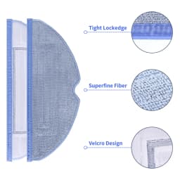 Washable Reusable Mop Cloths For Roborock T7S T8 Plus S7 S7Max S7MaxV Ultra S70 S75 G10 Robot Vacuum Accessories Mop Rags Parts