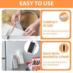 Heat Seal Device, 2-in-1 USB Chip Bag Sealer Machine with Cutter Heat Sealer Food Resealer Bag Kitchen Tool for Snacks Sealing