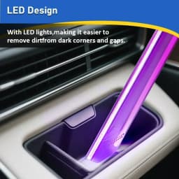 Crevice Cleaning Tool For Dyson V7 V8 V10 V11 V15 Cordless Vacuum Cleaner LED Lighting Flat Suction Clean LED Light Pipe Nozzle