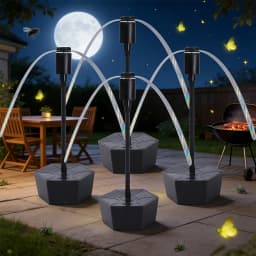 Retractable Fly Repellent Fan | USB Rechargeable & Battery Powered | Outdoor Party Bug Deterrent Device