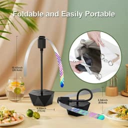 Retractable Fly Repellent Fan | USB Rechargeable & Battery Powered | Outdoor Party Bug Deterrent Device