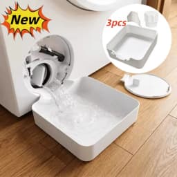 New Washing Machine Drainage Tray Drain Funnel Drip Tray for Cleaning Lint Filters Water Catch Tray Stops Floor Spills Parts