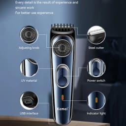 Kemei Hair Clipper Km-2299 Km-1256 Km-TX10 Men's Electric Hair Trimmer Machine Professional Hair Cutting Machine Clippers