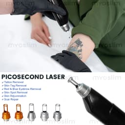 Diode Hair Removal 4 Wavelengths Pico Tattoo Removal Machine 755nm FAC Collimation Ice Cooling System Foldable Touch