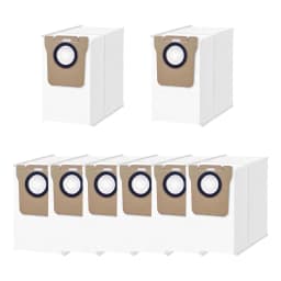 8-Pack Dust Bags For Xiaomi Robot Vacuum H40 OV51 3.5L Auto-Empty Station Replacement Parts With Meltblown Filter
