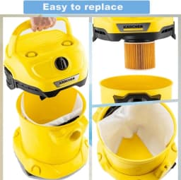 Vacuum Dust Bags for Karcher 2.863-314.0 KFI 357,WD 2 Plus,WD 3,WD3S,KWD 1,KWD 2,KWD 3,MV 3,SE 4001,SE 4002 Robot Vacuum Cleaner