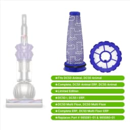 B83B-Main Roller Brush And Pre&Post HEPA Filters Set For Dyson DC50 Dc50i UP15 Vacuum Cleaner Replacement Parts
