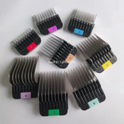 Stainl 8 Sizes (3-25mm) Universal Guide Comb Stainless Steel Animal Grooming Attachment for Pet Clippers Dog Cat Hair Trimmer