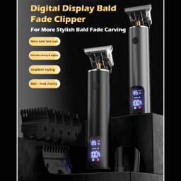 Professional Electric Hair Clipper - Fast Charging Bald Head Trimmer with Oil for Carving Home & Barber Use
