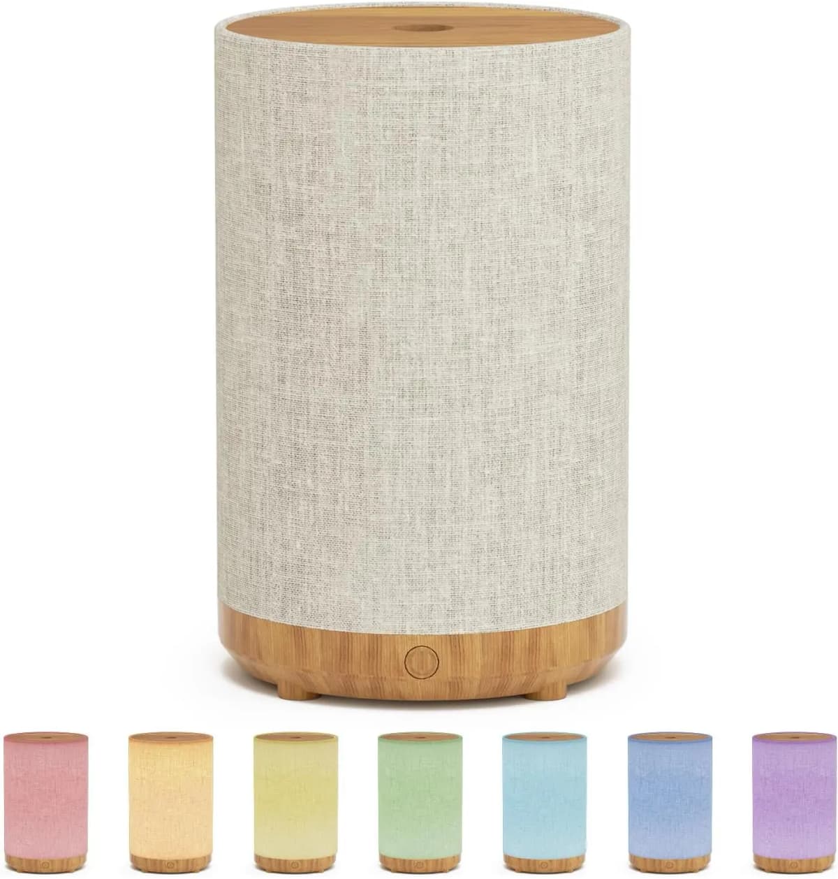 2026 New Upgrade Essential Oil Diffuser For Home With Fabric Cover, Compact Ultrasonic Electric Diffuser With 8-Color Light,