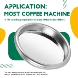 58Mm Coffee Machine Blank Filter/Stainless Steel Backwash Cleaning Blind Bowl Coffee Machine Accessories