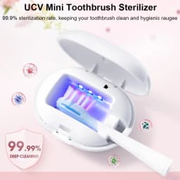 Portable Toothbrush Sterilization for Travel Rechargeable Toothbrush Sterilizer Holder Home Mini UVC Toothbrush Sterilization