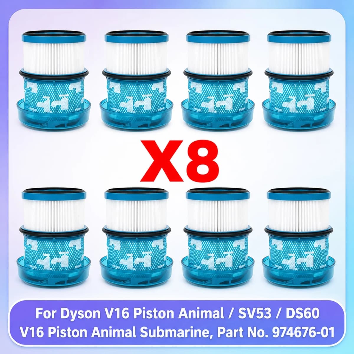 Compatible For Dyson V16 Piston Animal / Dyson V16 Piston Animal Submarine SV53 / DS60 974676-01 Vacuum Parts Filter Accessories