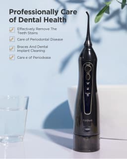 Fairywill 5020E Water Flosser Teeth 300ML Oral Irrigator Rechargeable Portable Dental 3 Modes Water Tank Waterproof Teeth Cleane