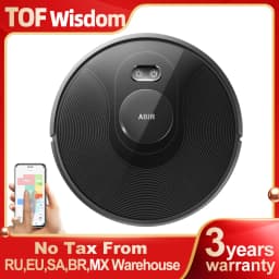 ABIR X8 Robot Vacuum Cleaner, TOF Wisdom,UV Cleaning,Multi-Floor Map,Room Custom Clean, Auto Wet Dry Vacuum Mop for Home Carpet
