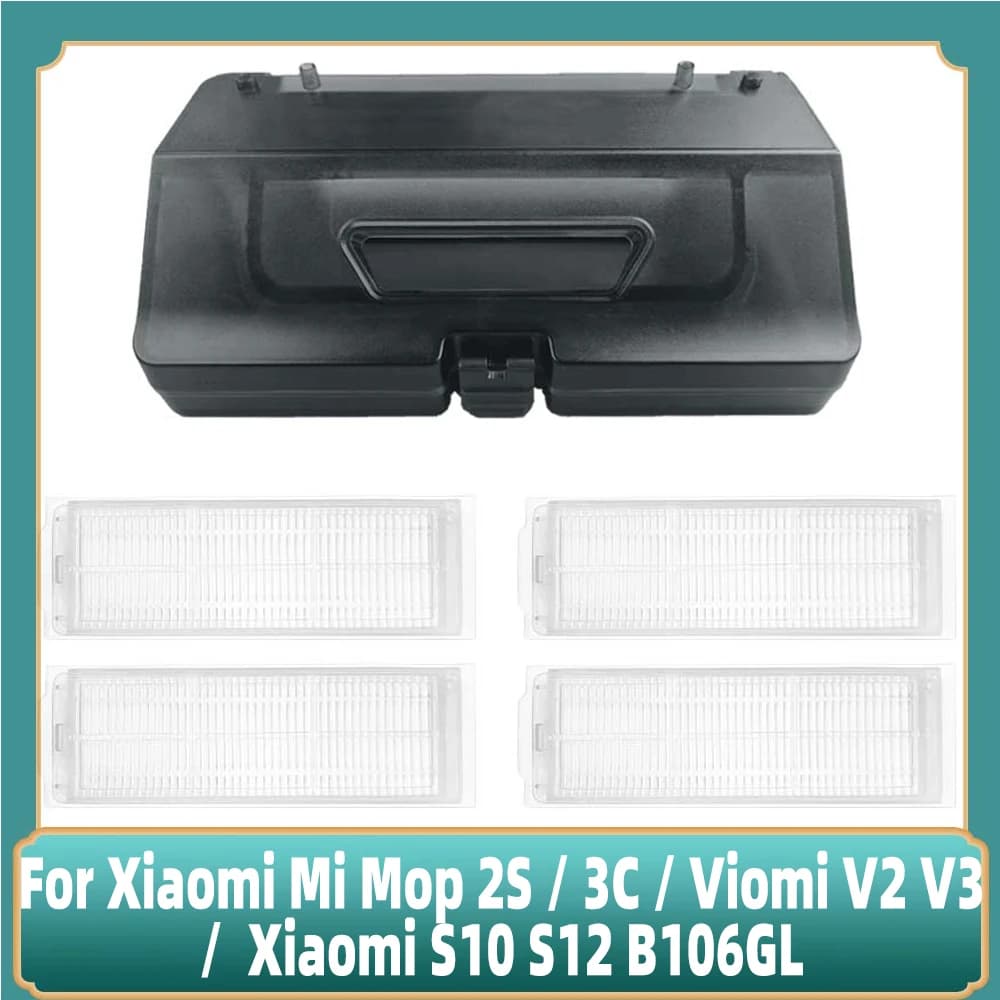 2 in 1 Water Tank Dust Box Fit For Xiaomi Mi Mop 2S / 3C / Viomi V2 V3 / Xiaomi S10 S12 B106GL