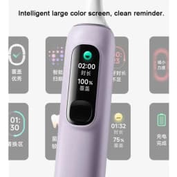 XIAOMI Mijia Sonic Toothbrush Pro MES610, 2 Shock-Absorbing Brush Heads, Sweep Vibration Smart Teeth Cleaning Feedback 4 Modes