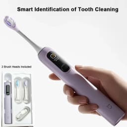 XIAOMI Mijia Sonic Toothbrush Pro MES610, 2 Shock-Absorbing Brush Heads, Sweep Vibration Smart Teeth Cleaning Feedback 4 Modes