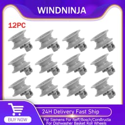 Universal Dishwasher Basket Wheels 12PCS Kit Dishwasher Top Basket Wheels For Siemens/Neff/Bosch/Indesit/Junker/Constructa Part
