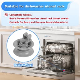 Universal Dishwasher Basket Wheels 12PCS Kit Dishwasher Top Basket Wheels For Siemens/Neff/Bosch/Indesit/Junker/Constructa Part