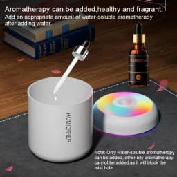 Mini Air Humidifier Usb Aromatherapy Diffuser 180ml Essential Oil Purifier Aromatherapy Spray Car Home Bedroom Led Quiet Desktop