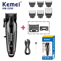 Kemei New Professional Cutting Machine Electric Shaver Hair Trimmers with LCD Display Men's Hair Clipper KM-2290 KM-2293 KM-T95