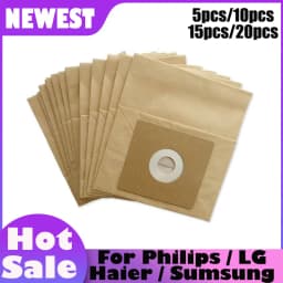 Paper Dust Bags For Philips For LG For Haier For Samsung Vacuum Cleaner Dust Bags Kits Replacement 110mmx100mm