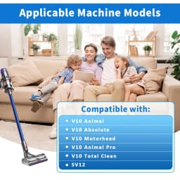 HEPA Filter Spare Parts For Dyson V10 SV12 Cordless Vacuum Cleaner Washable Post Filter Home Cleaning Accessories Replacement