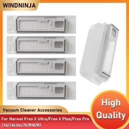 Dust Bags For Narwal Freo X Ultra/Freo X Plus/Freo Pro/J4/J4Lite/J5/J6/R10/K1 Robot Vacuum Cleaner 1L Capacity With HEPA Filter