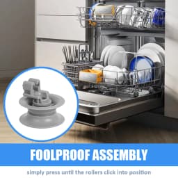 Dishwasher Top Basket Wheels 8PC Universal Basket Roller Wheels For Siemens For Neff For Bosch For Constructa Kit Accessories