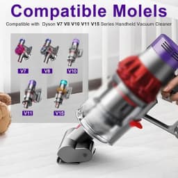 Mini Motorized Brush for Dyson V10 V11 V15 V7 V8, Mini Turbine Nozzle for Cleaning Mattresses, Upholstery and Stairs