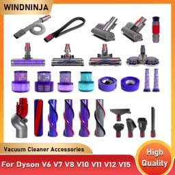 Vacuum Cleaner Accessories For Dyson V6 V7 V8 V10 V11 V12 V15 Direct Drive Brush Floor Brush Filter Extension Hose Nozzle Head