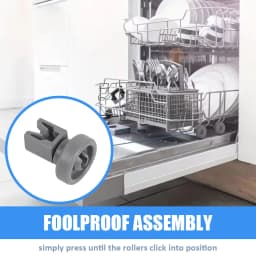 8PCS Dishwasher Basket Wheel For AEG For Electrolux For Küppersbusch For Favorit For Privileg For Zanussi For Ikea Wheel