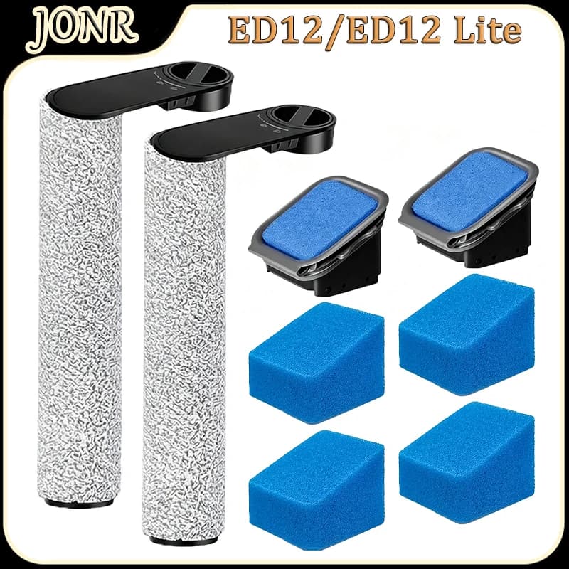 For JONR ED12/ED12 Lite Robot Vacuum Cleaner Accessories Main Roller Brush Filter Washable Sponge Replacement Parts