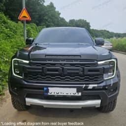 Bonnet Protector For Ford Ranger T9 2023 2024 2025 Wildtrak XLT XLS XL Sport Bonnet Guard ABS Bug Deflector Matte Black